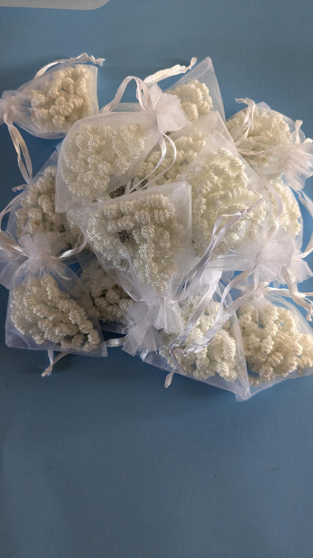 White, Knotted Rosary, Large