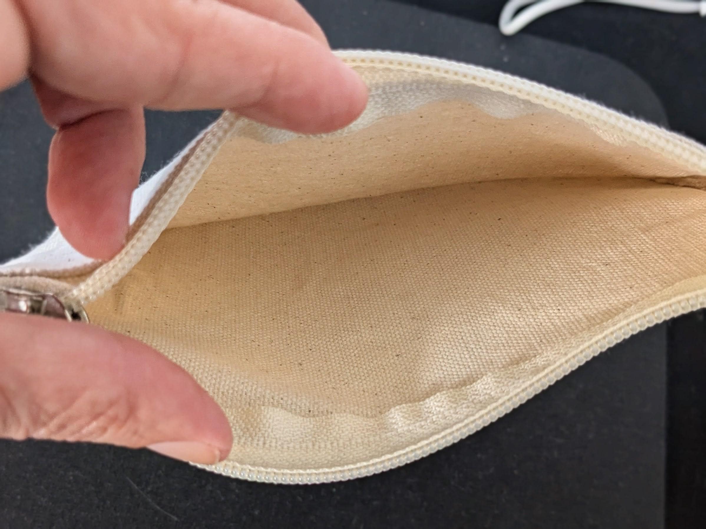 Canvas Cross Pouch: Rosary & Prayer Card Holder