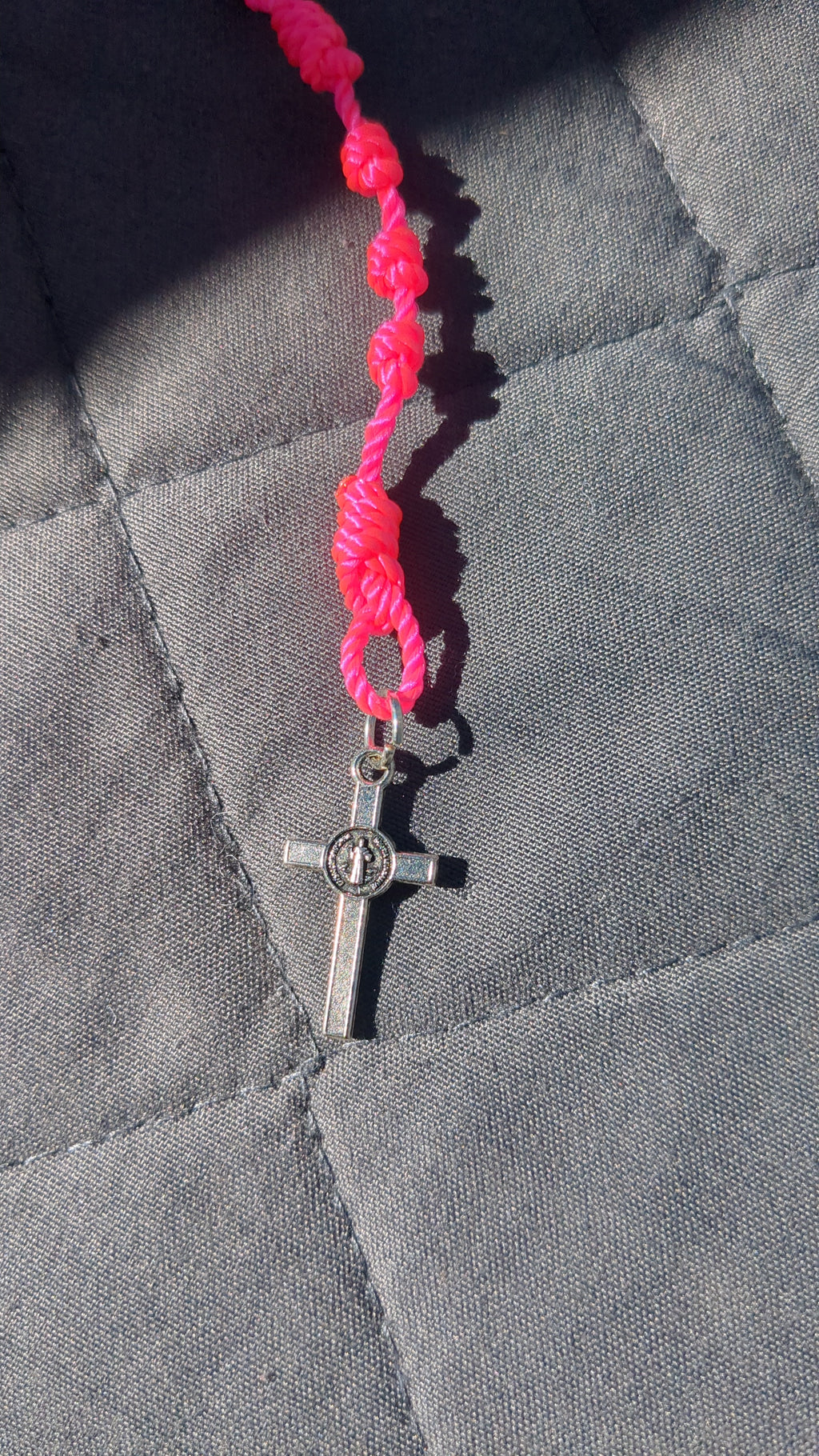 Bright Pink Rosary, Small